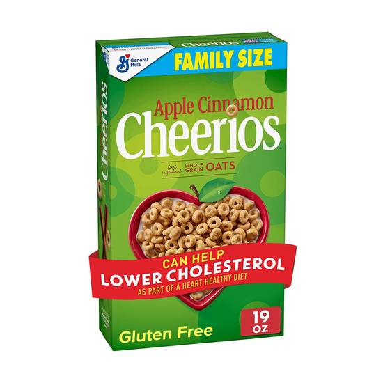 Order Apple Cinnamon Cheerios Breakfast Cereal Family Size, 19 OZ food online from Cvs store, SUNNYVALE on bringmethat.com
