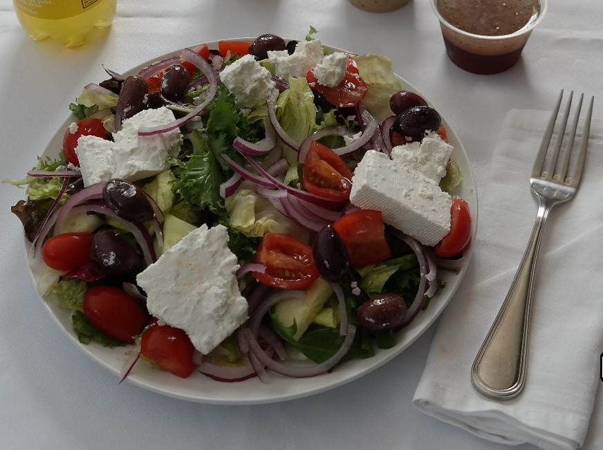 Order Greek  Salad food online from Gyro Eats store, Chicago on bringmethat.com