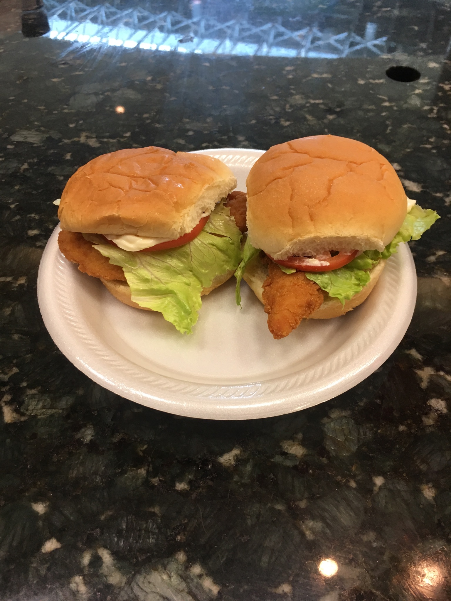 Order Crispy Chicken Sliders (2) food online from McGuires Coney Island store, Youngstown on bringmethat.com