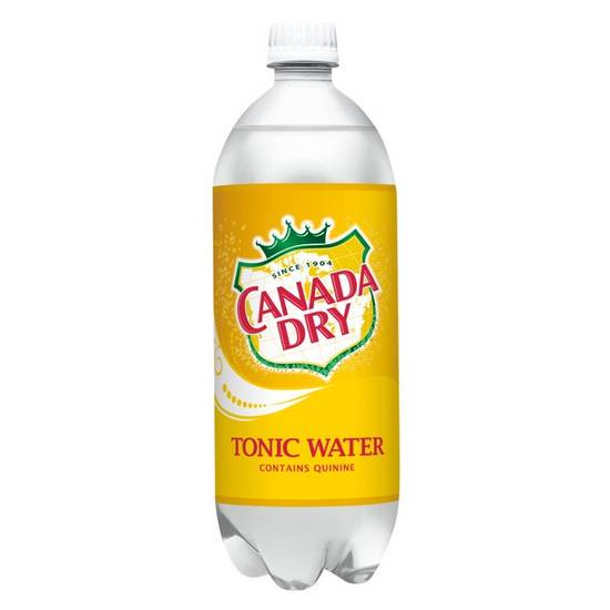 Order Canada Dry Tonic Water, 1L mixer food online from Mimi Liquor store, Joliet on bringmethat.com