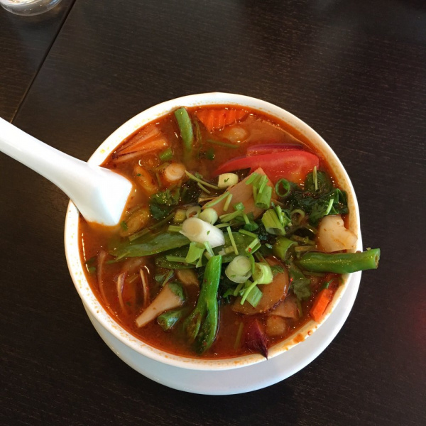 Order Tom Yum Soup food online from Chaba Thai Kitchen store, San Diego on bringmethat.com