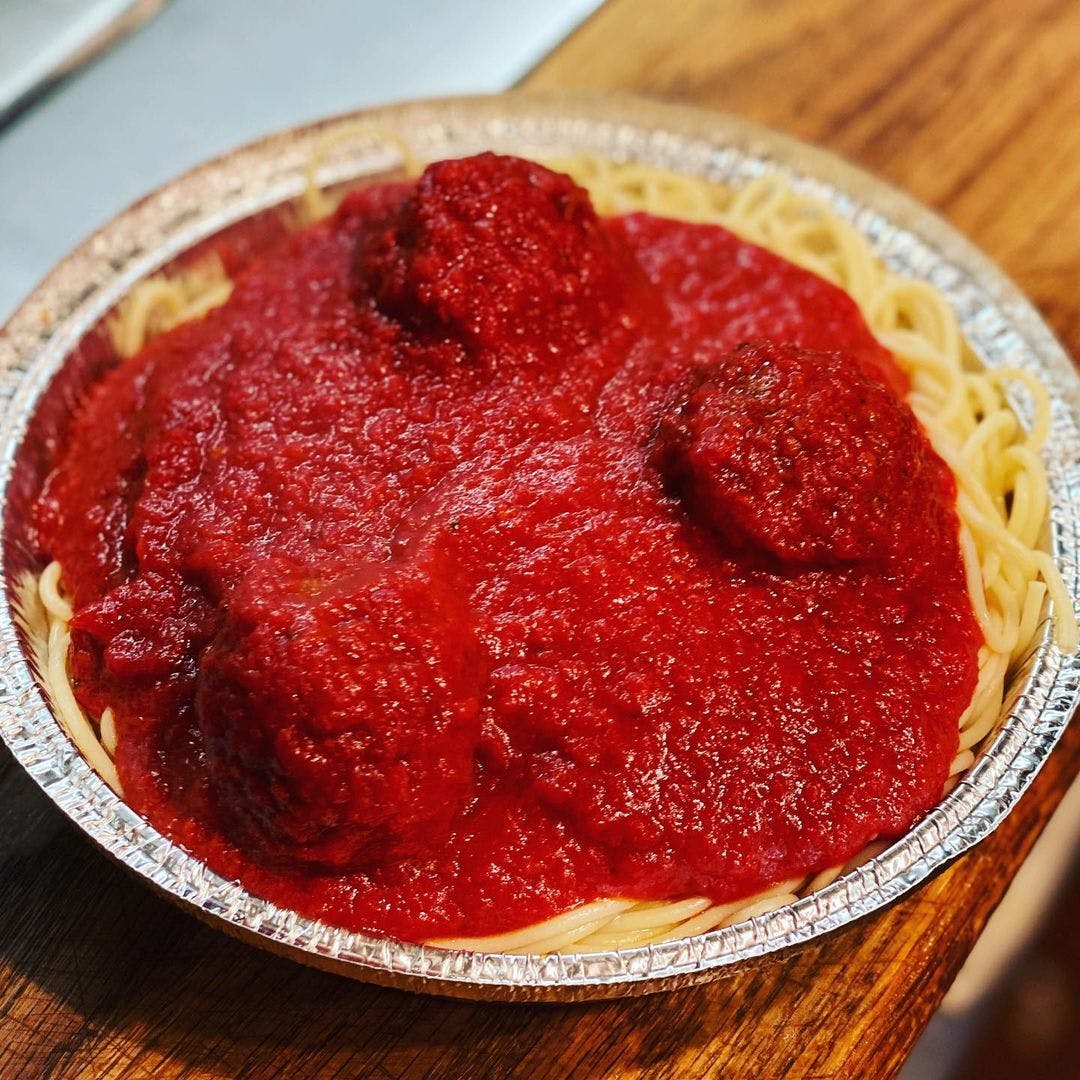 Order Spaghetti with Meatballs - Pasta food online from Shef's Pizza & Deli store, Philadelphia on bringmethat.com