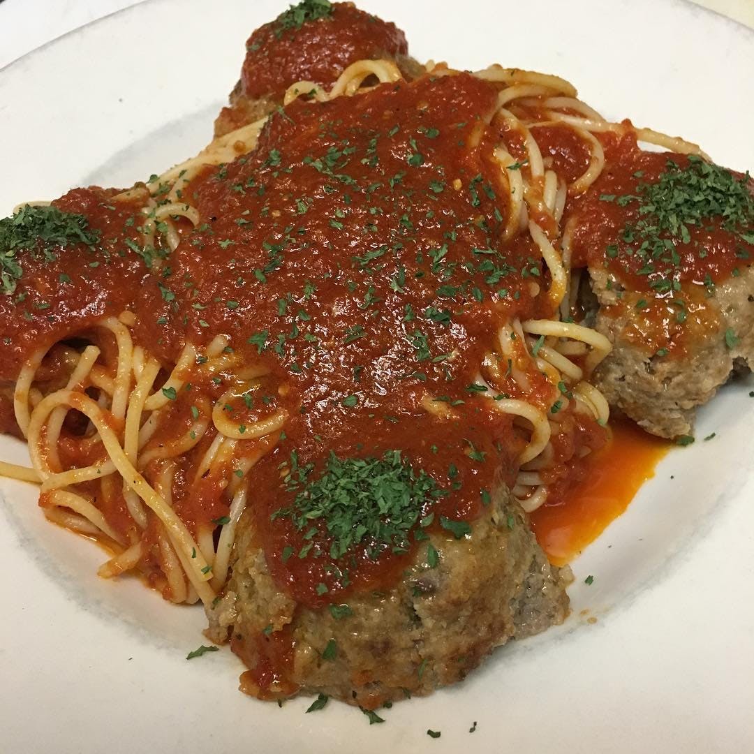 Order Pasta with Meatballs - Pasta food online from Salerno's Pizzeria store, Hazlet on bringmethat.com