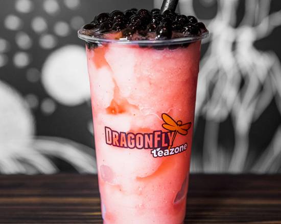 Order Strawberry Smoothie food online from Dragonfly Tea Zone store, Kansas City on bringmethat.com