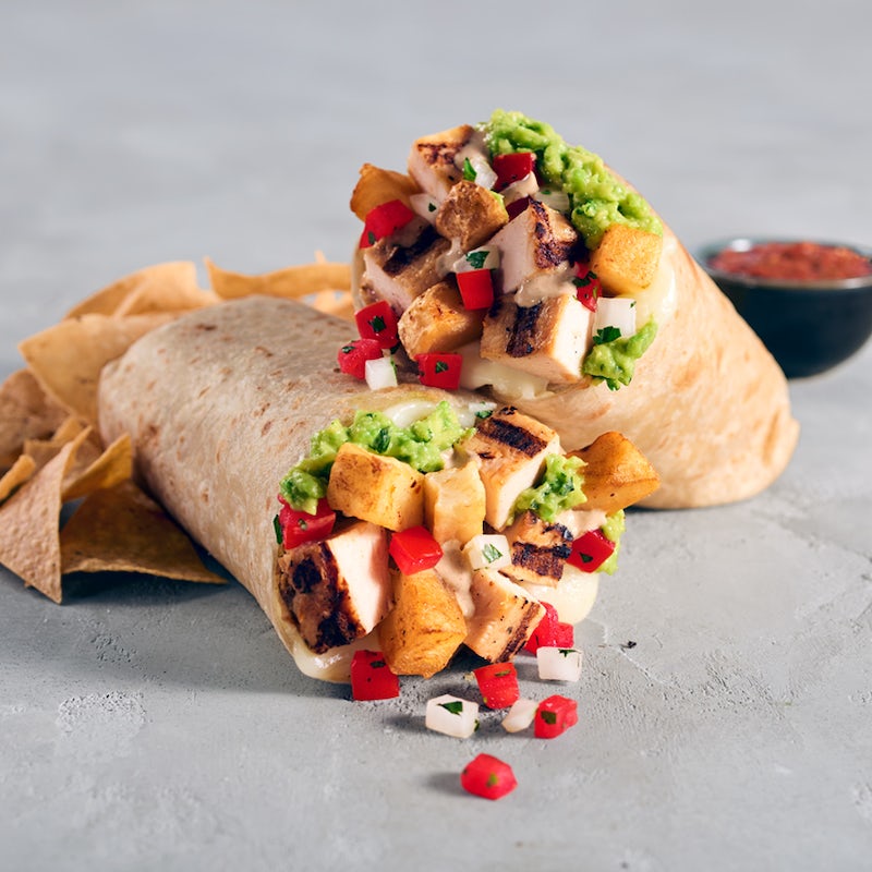 Order California Burrito with Grilled All Natural Chicken food online from Rubio store, Clovis on bringmethat.com