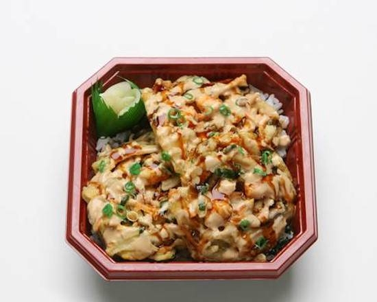 Order Spicy Kakiage Don food online from Kozo Sushi store, Honolulu on bringmethat.com