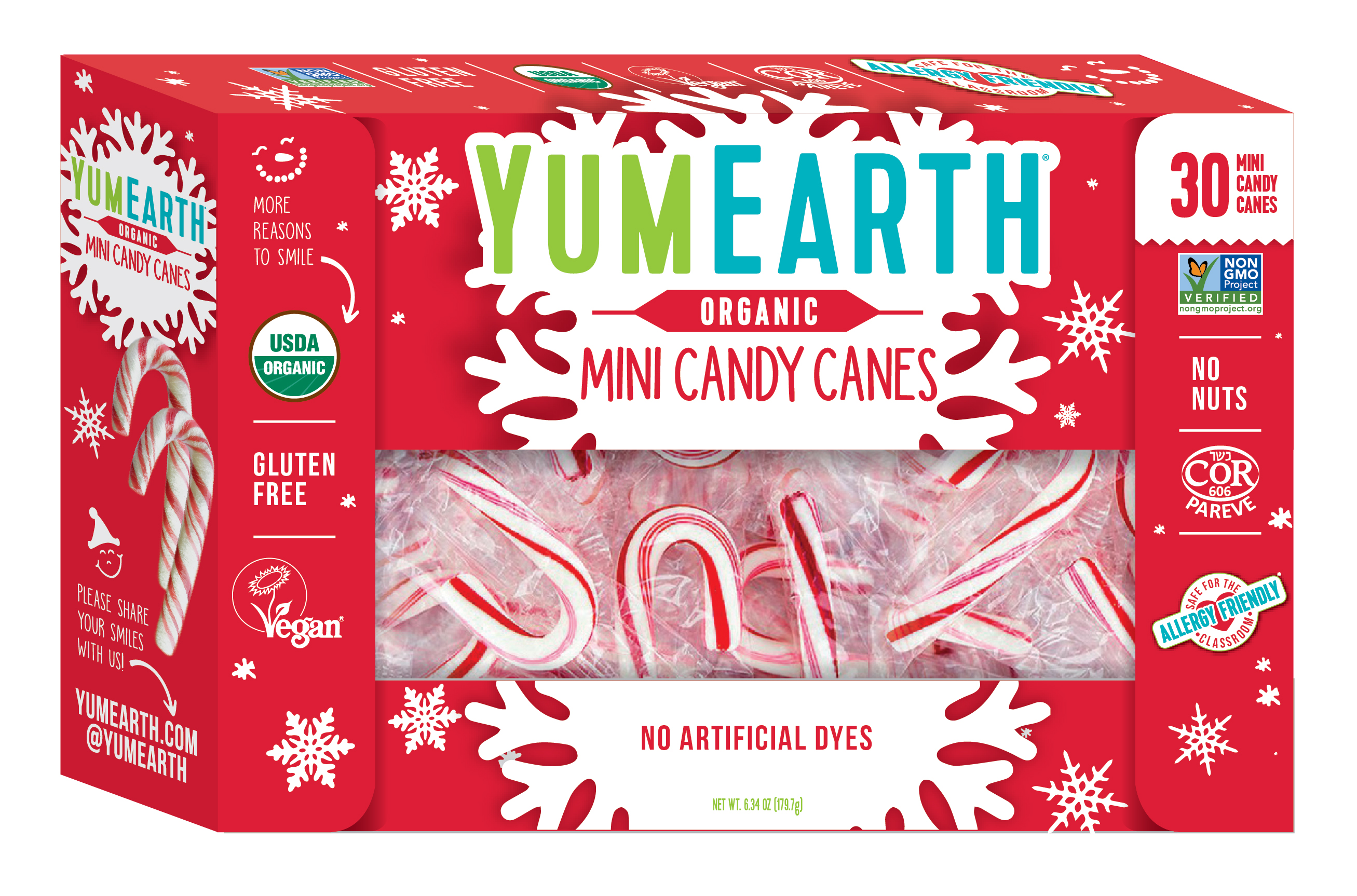 Order YumEarth Mini Candy Canes - 30 ct food online from Bartell store, Edmonds on bringmethat.com