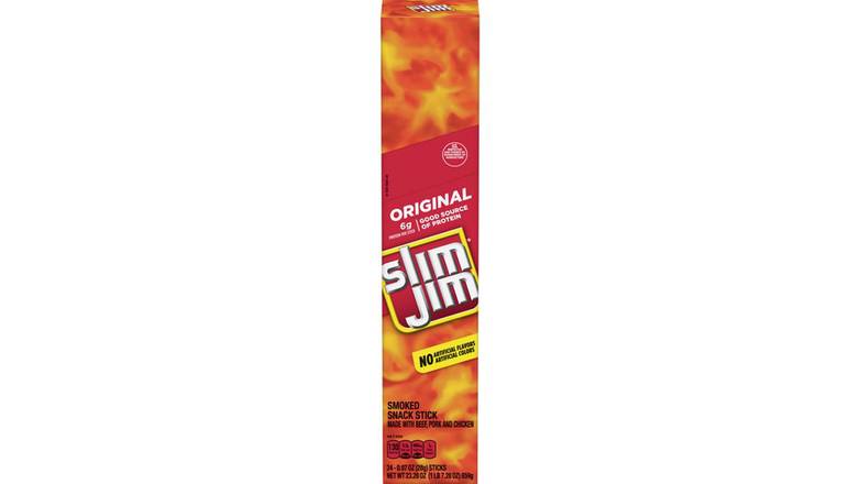 Order Slim Jim Giant Smoked Snack Stick food online from Red Roof Market store, Lafollette on bringmethat.com