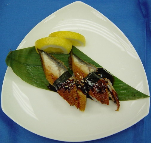 Order Eel Nigiri food online from Beluga Japanese Restaurant store, Round Rock on bringmethat.com