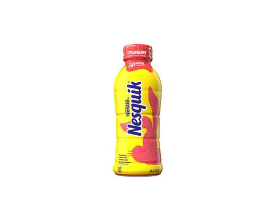 Order Nesquik Strawberry Milk 14oz food online from Extra Mile 2001 store, Cypress on bringmethat.com