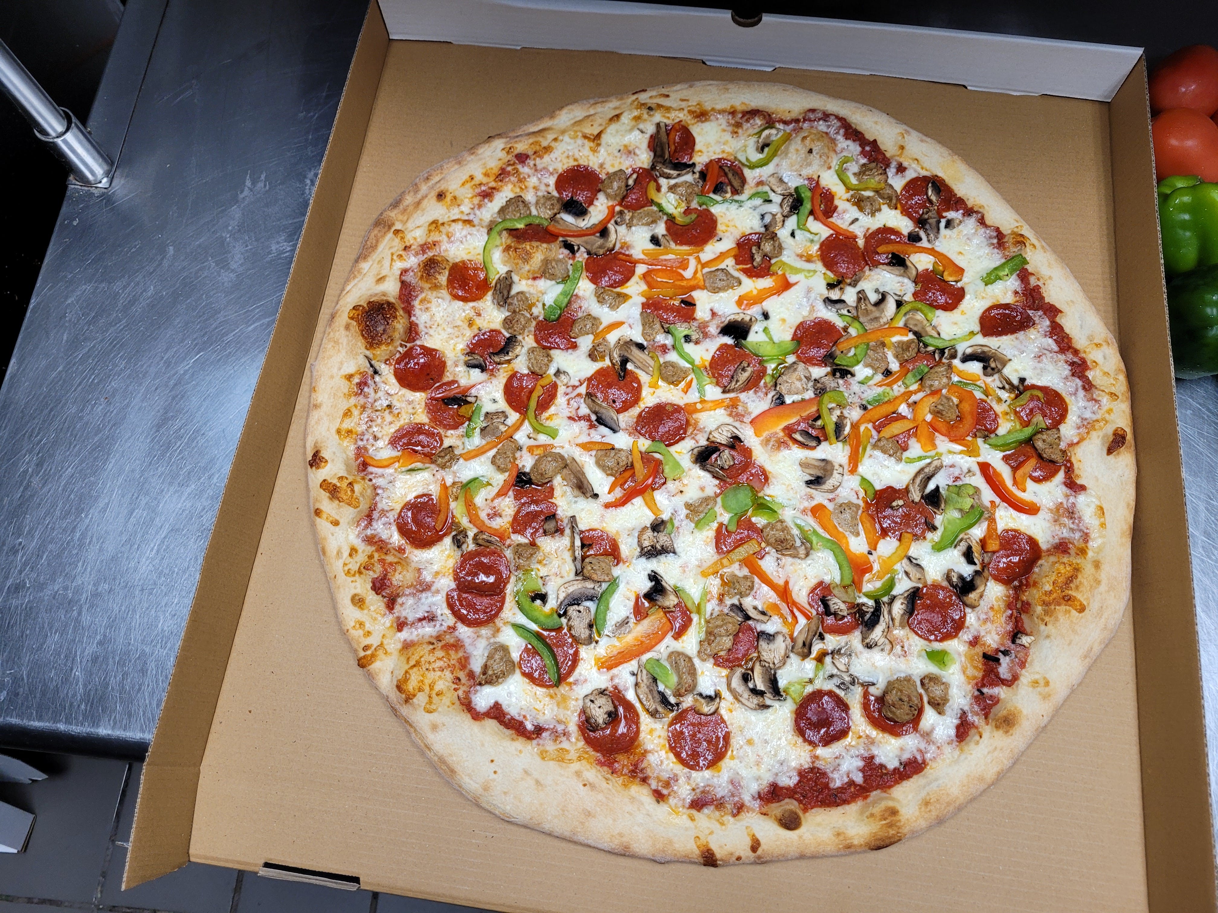 Order Mony’s Pizza - 12'' food online from Mony Pizzeria store, Houston on bringmethat.com