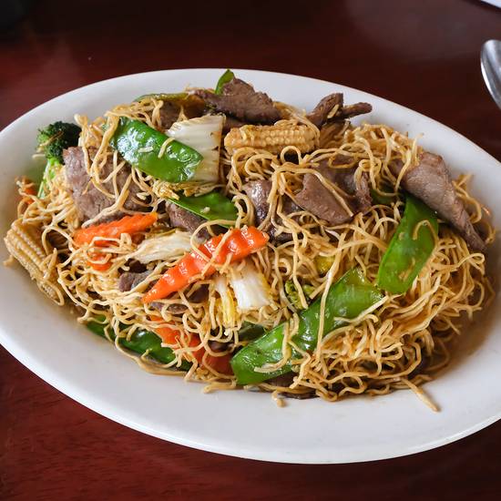 Order D46. Bami Pad Paak food online from Opart Thai House store, Chicago on bringmethat.com