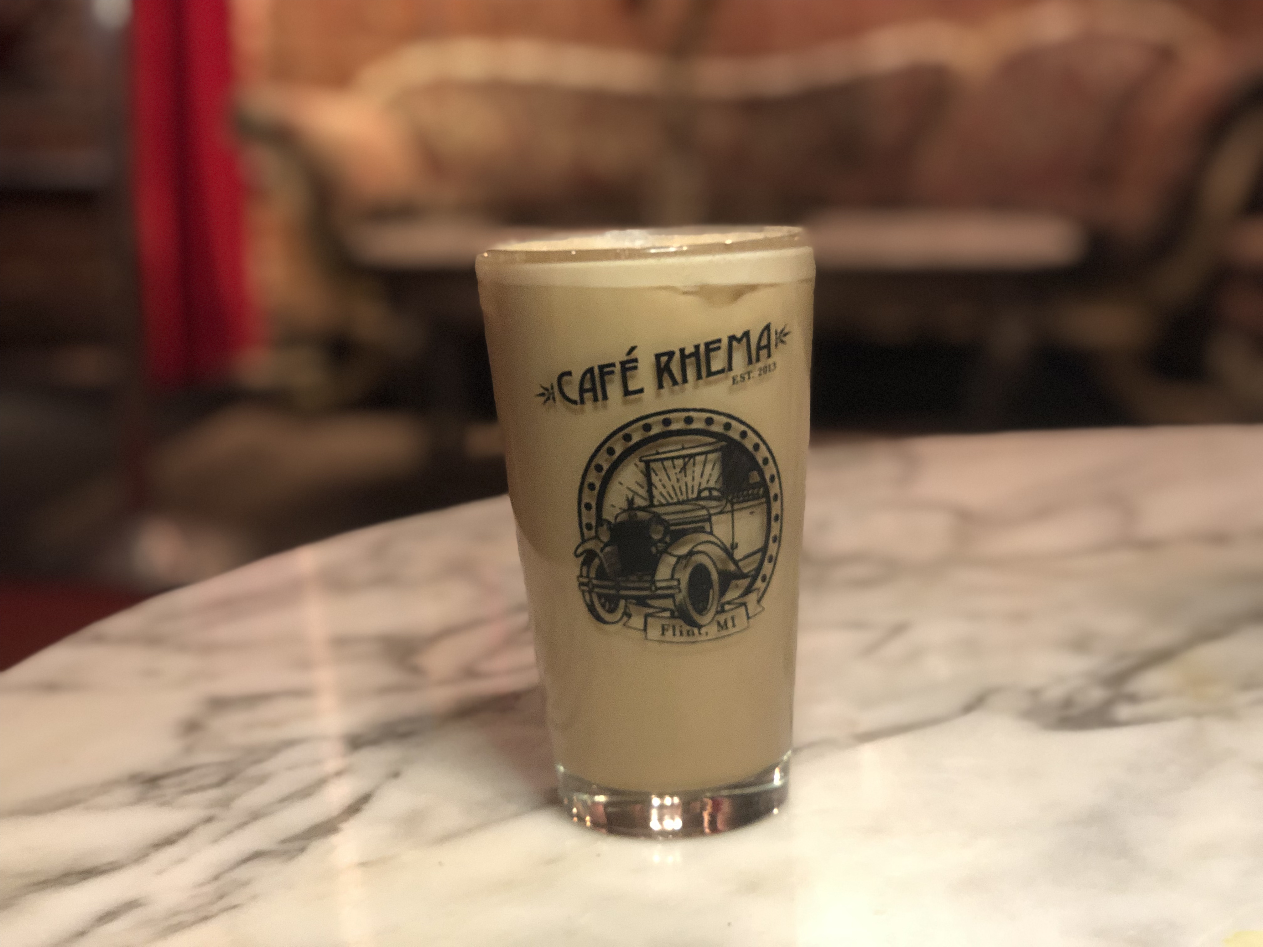 Order Iced Latte food online from Cafe Rhema store, Flint on bringmethat.com