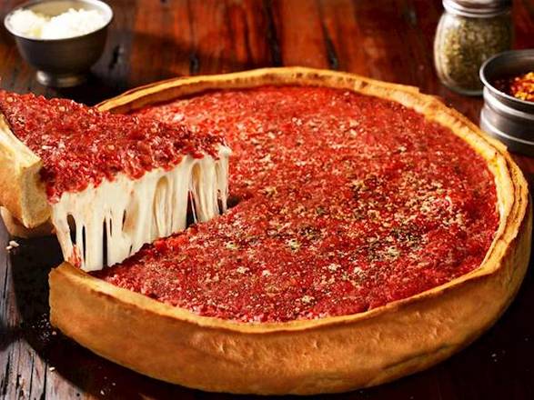 Order 16" Large Stuffed Cheese Pizza food online from Chuck's Pizza store, Chicago on bringmethat.com