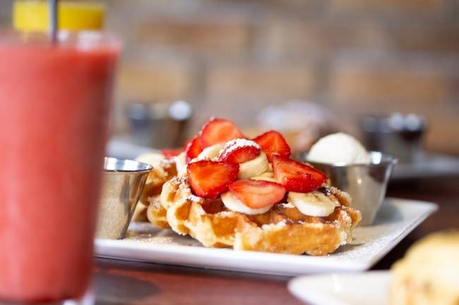 Order Small Belgian Waffles food online from The Metropolitan store, North Wales on bringmethat.com