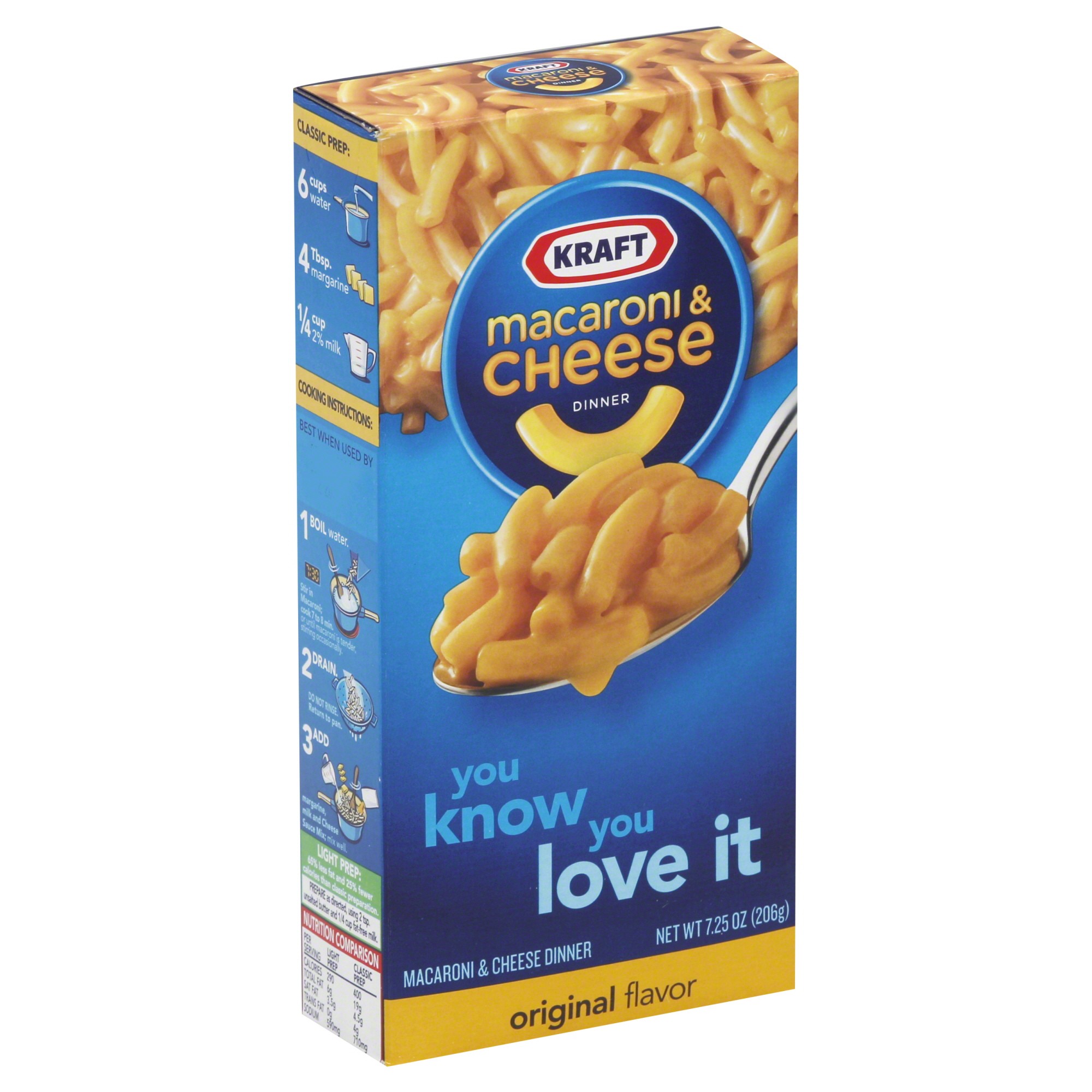 Order Kraft Macaroni & Cheese Dinner - 7.25 oz food online from Rite Aid store, READING on bringmethat.com