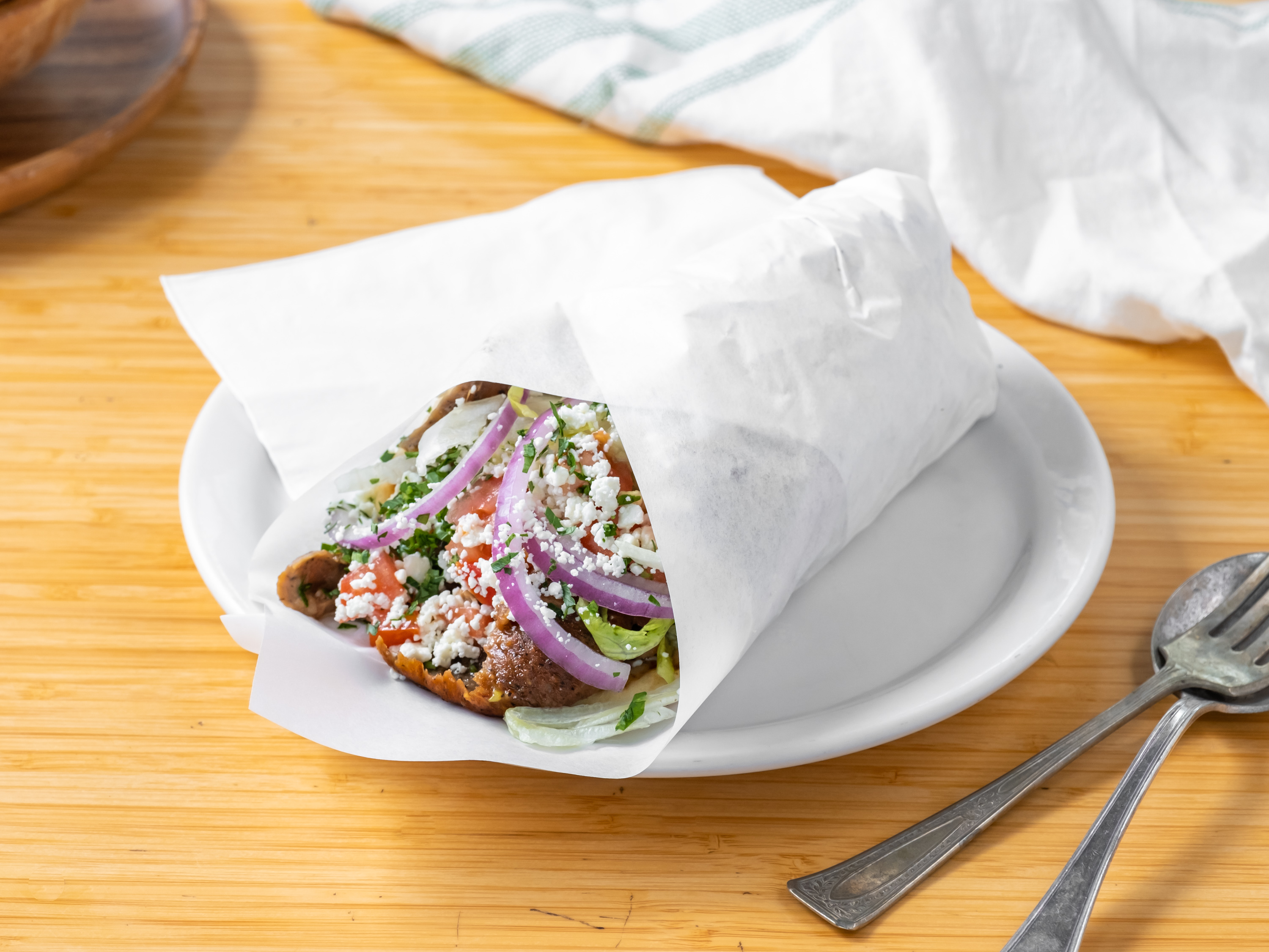 Order Beef Gyro food online from The Sultan Cafe store, Portland on bringmethat.com