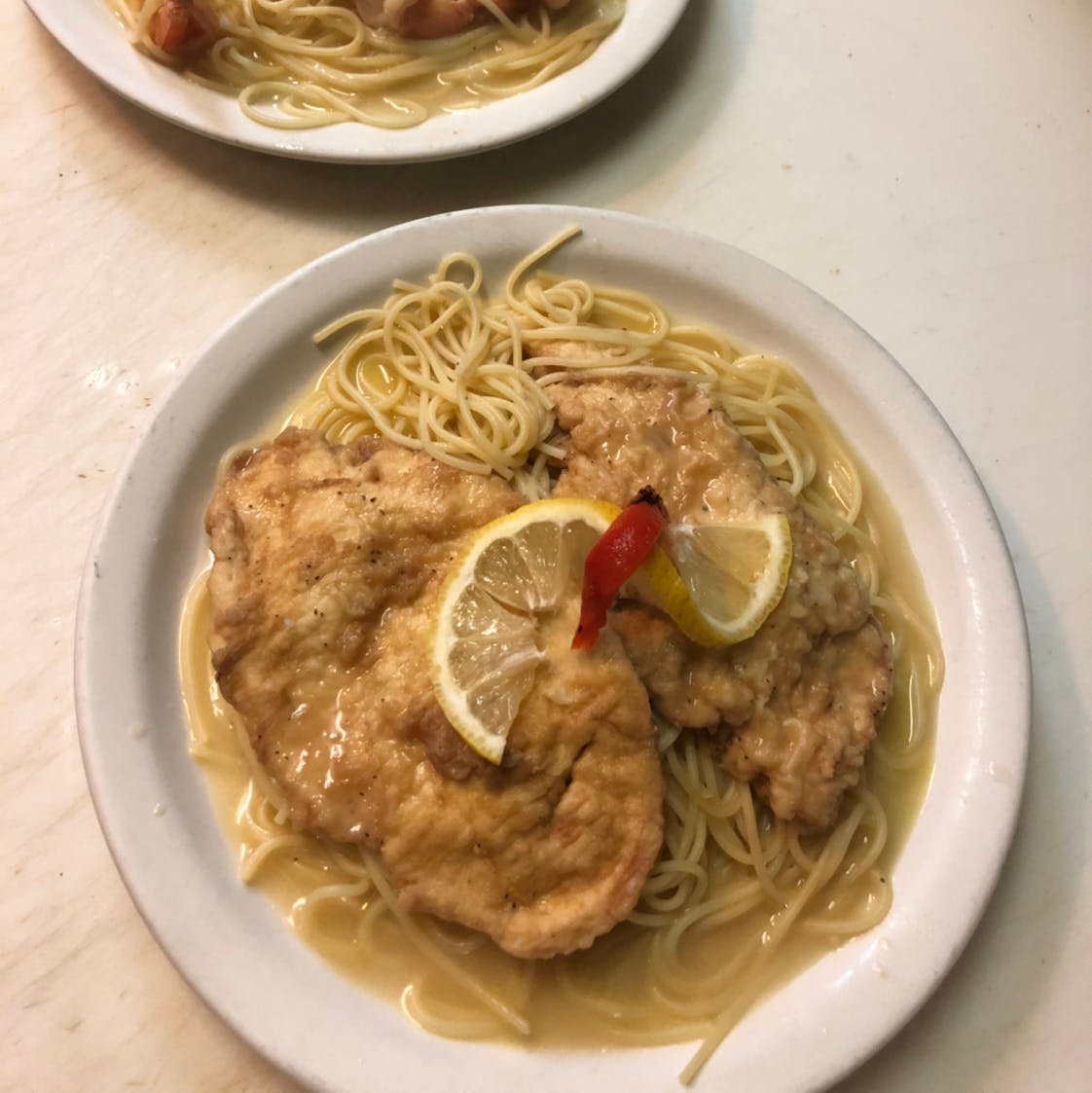 Order Chicken Francese - Entree food online from Michelangelo's Pizza store, East Brunswick on bringmethat.com