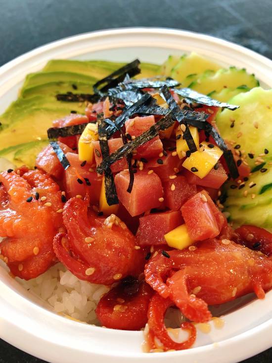 Order Tuna Poke food online from Miyoshi Sushi store, Fraser on bringmethat.com