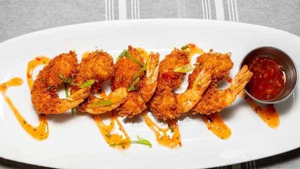 Order Coconut Shrimp food online from The League Kitchen & Tavern store, Austin on bringmethat.com