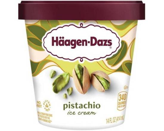 Order Haagen-Dazs Pistachio Ice Cream 1 Pint  food online from Pit Stop Liquor Mart store, El Monte on bringmethat.com