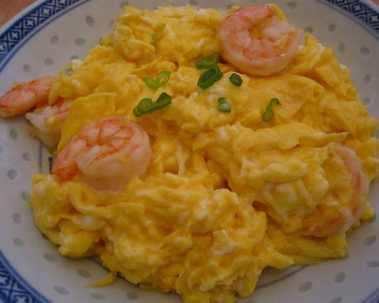 Order shrimp scrambled eggs with onion food online from Peking Duck Kitchen store, Honolulu on bringmethat.com