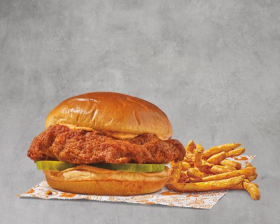Order NEW Spicy Blackened Chicken Sandwich Dinner food online from Popeyes Chicken and Biscuits store, Arlington on bringmethat.com