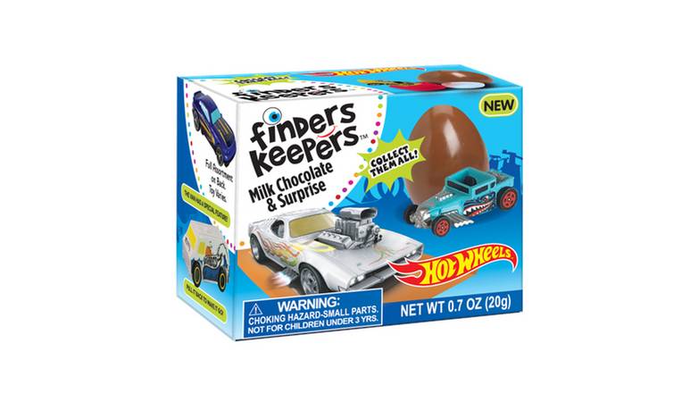 Order Hot Wheels Finders Keepers Milk Chocolate Egg Candy food online from Red Roof Market store, Lafollette on bringmethat.com