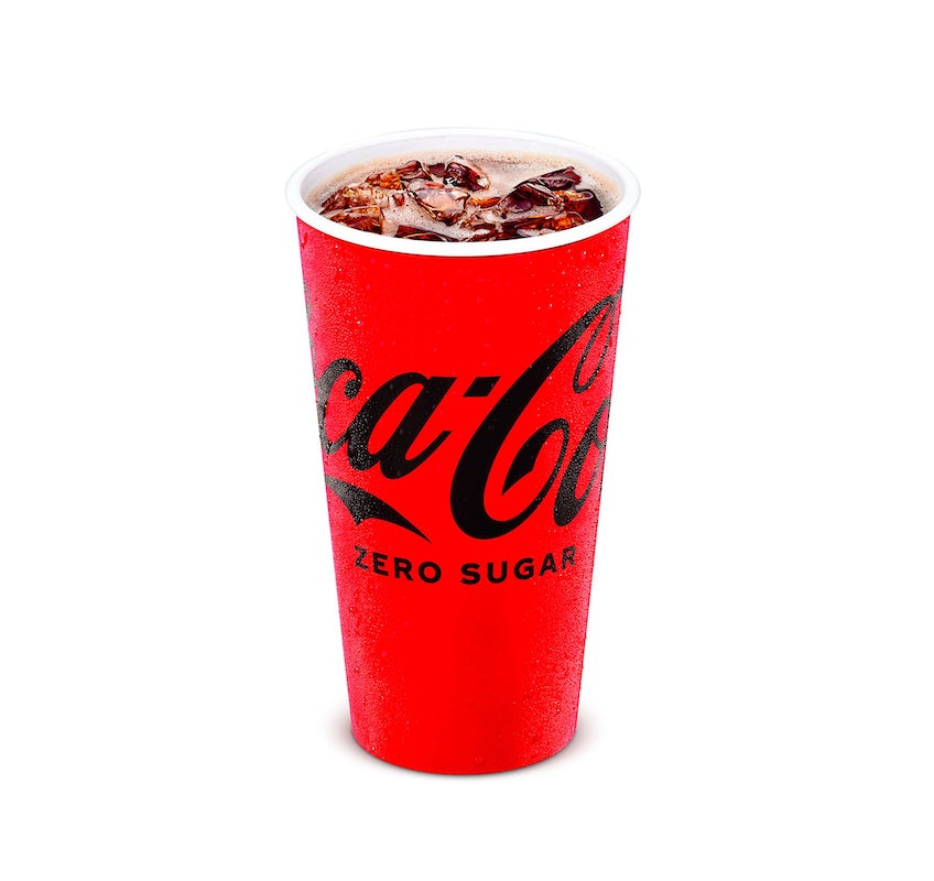 Order Coca-Cola® Zero Sugar food online from The Burger Den store, Schertz on bringmethat.com