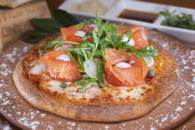 Order D'Lox Pizza food online from Urth Caffe store, Laguna Beach on bringmethat.com