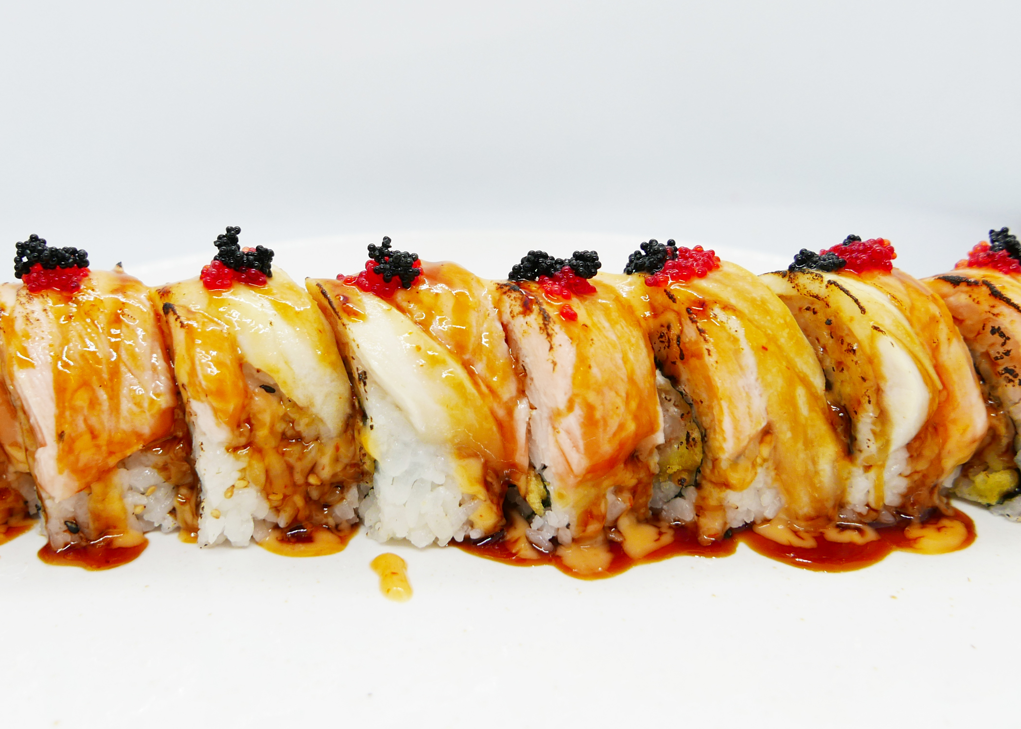 Order Fire Dragon  (8) **New Menu** food online from Shinju Sushi store, Chicago on bringmethat.com
