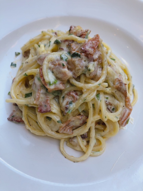 Order Spaghetti Alla Carbonara  food online from Tre Sorelle store, New York on bringmethat.com