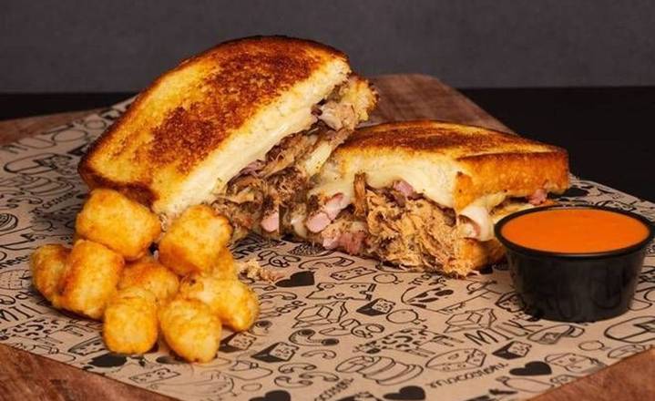 Order Cuban Grilled Cheese - Uber food online from I Heart Mac and Cheese store, Highland Village on bringmethat.com