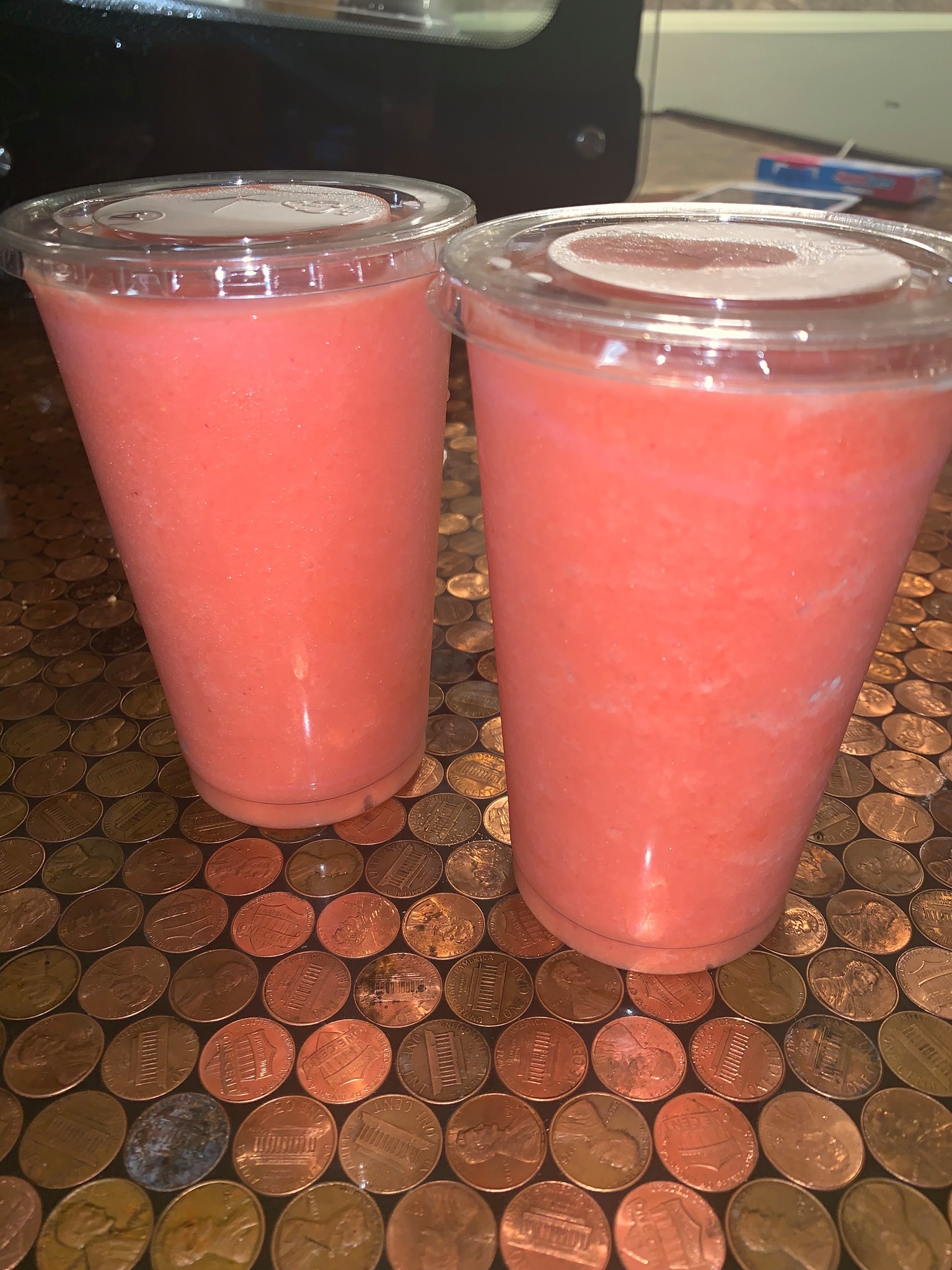 Order Strawberry banana smoothies  20 oz. food online from 1-11 Coffee Bar store, Chicago on bringmethat.com