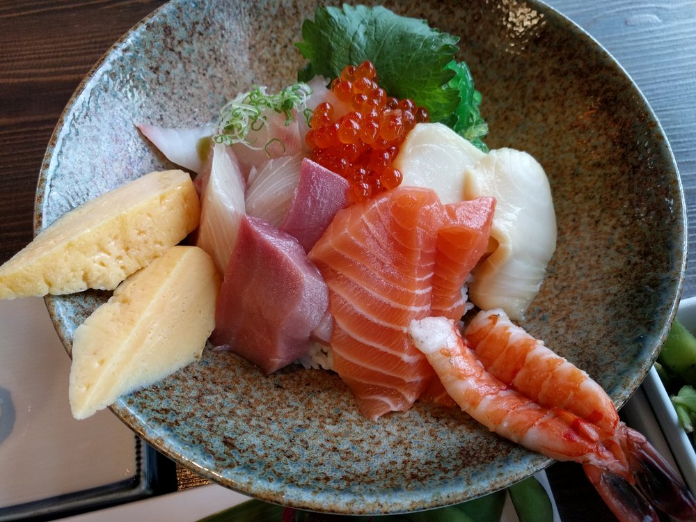Order Chirashi Don food online from Naked Fish Japanese Restaurant store, Chino Hills on bringmethat.com