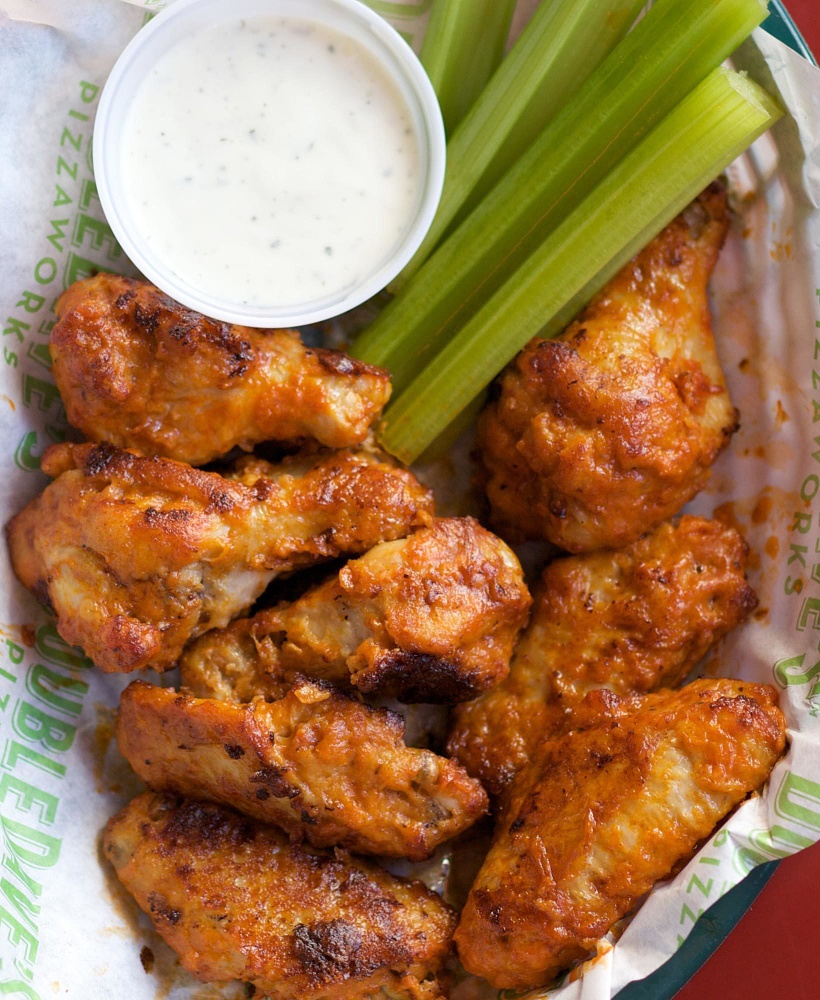 Order Hot Wings food online from Doubledave Pizzaworks store, Houston on bringmethat.com