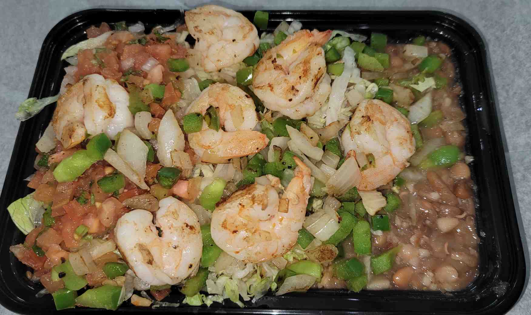 Order Grilled Shrimp Healthy Bowl (Seafood) food online from Eva's Kitchen store, Kew Gardens on bringmethat.com