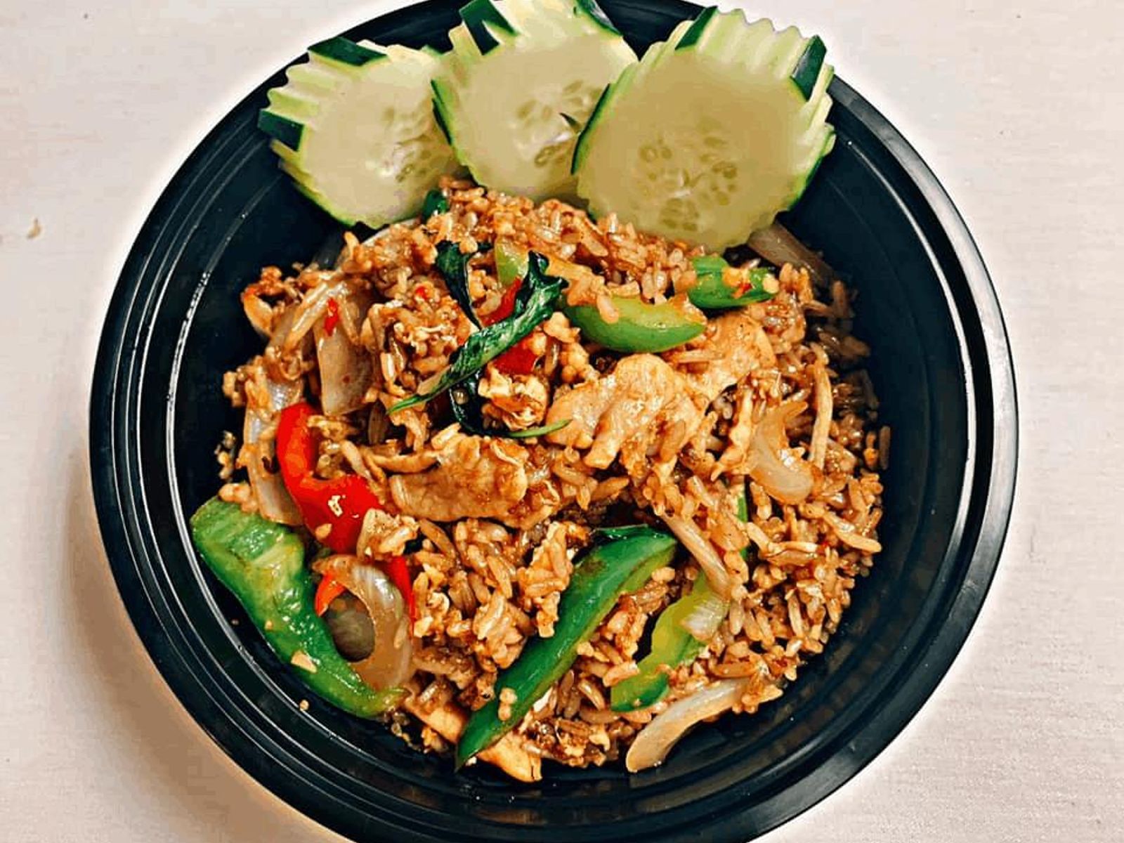 Order R2 Spicy Fried Rice food online from Thai Street Bistro store, Sacramento on bringmethat.com