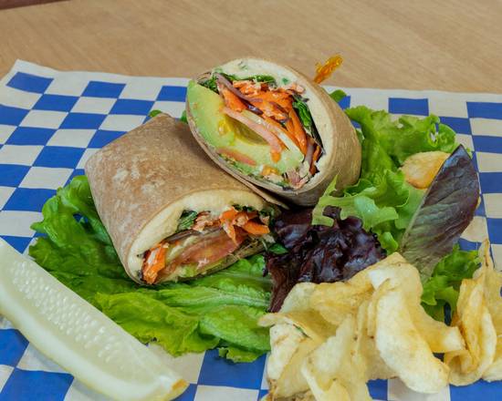 Order The Veggie Wrap food online from The Little Sandwich Shop store, Hyannis on bringmethat.com