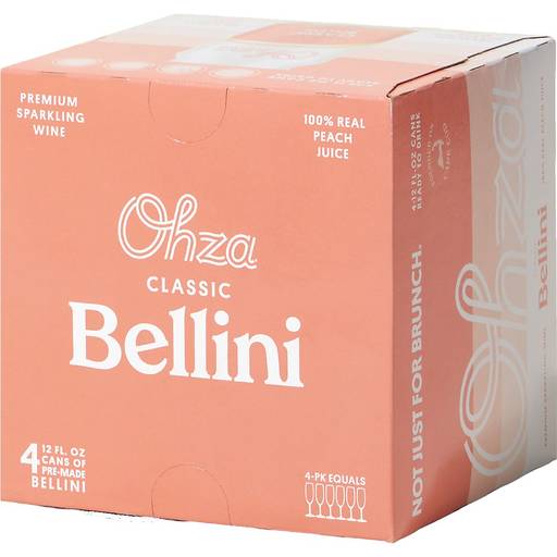 Order Ohza Classic Bellini (4PK 12 OZ) 137046 food online from Bevmo! store, Chino on bringmethat.com