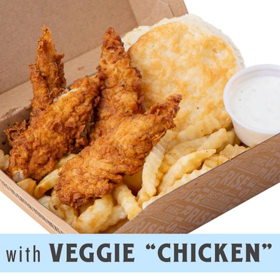 Order Righteous Veggie Chicken Box food online from Rise Biscuits & Donuts store, HOLLY SPRINGS on bringmethat.com