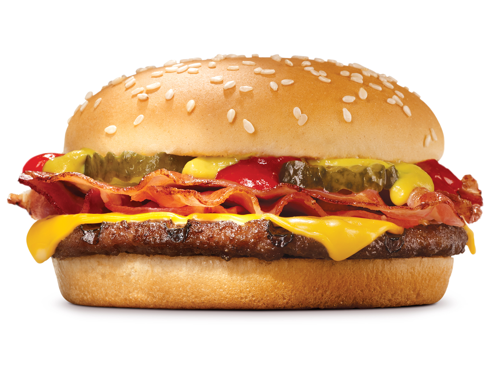 Order Bacon Cheeseburger food online from Burger King store, Streamwood on bringmethat.com
