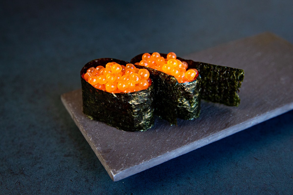 Order IKURA CAVIART NIGIRI (VG) food online from Blue Sushi Sake Grill store, Lincoln on bringmethat.com