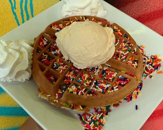Order GS - Surprise Waffle for Any Occasion food online from Manny's Sweet Treats store, Mineola on bringmethat.com