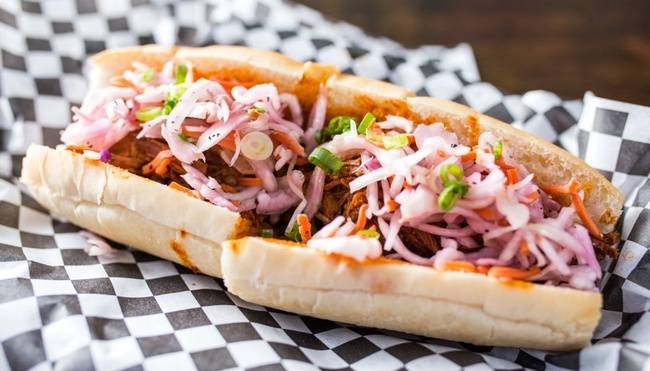 Order Ropa Vieja Beef Banh Mi: food online from Saucy Porka store, Chicago on bringmethat.com
