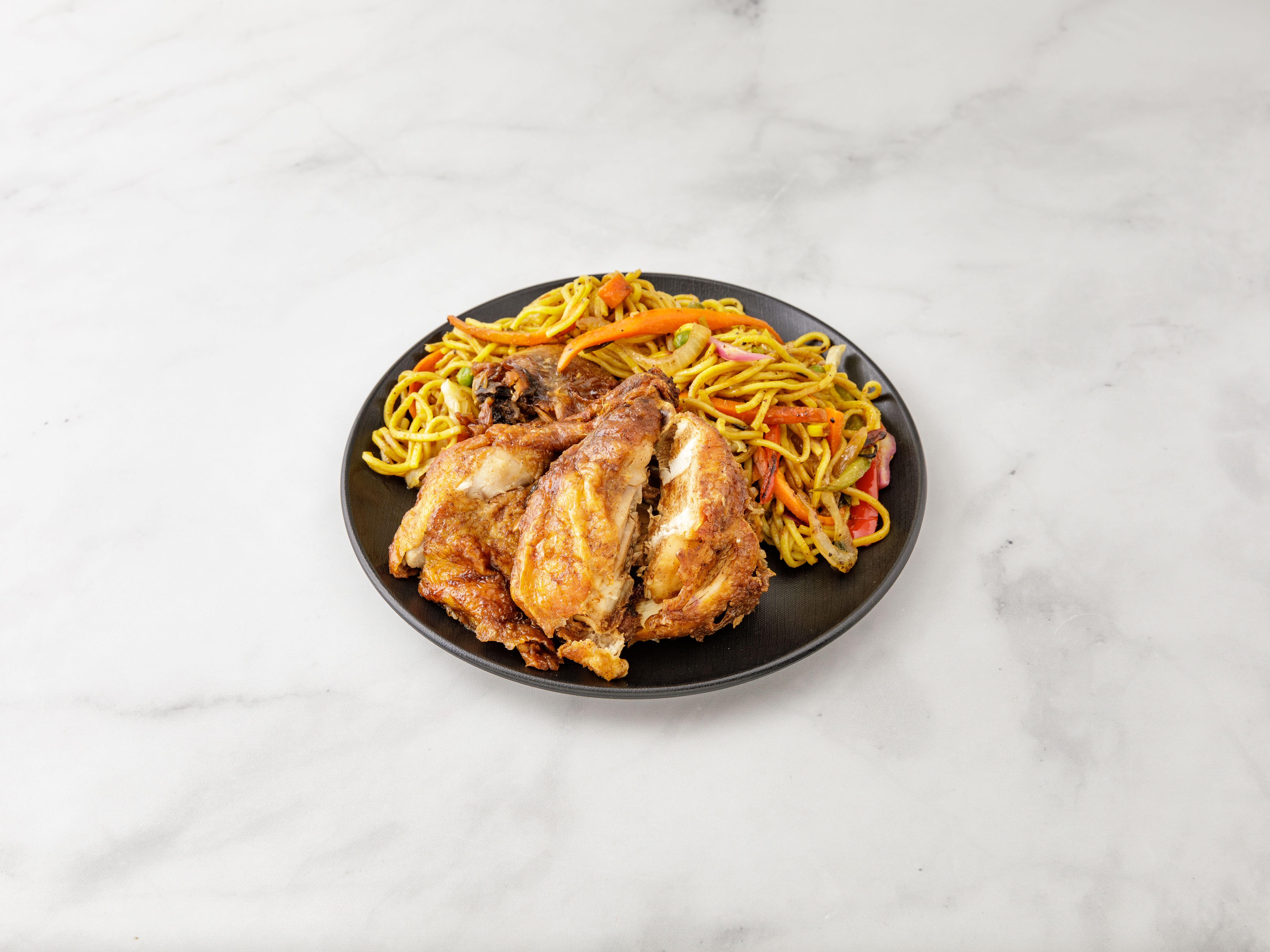 Order 1/2 Chinese Fried Chicken Lo Mein food online from Gt Kingston Restaurant And Bar store, South Ozone Park on bringmethat.com