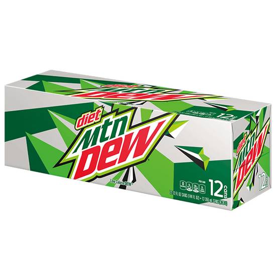 Order Diet Mtn Dew 12pk food online from Caseys Carry Out Pizza store, Sioux City on bringmethat.com