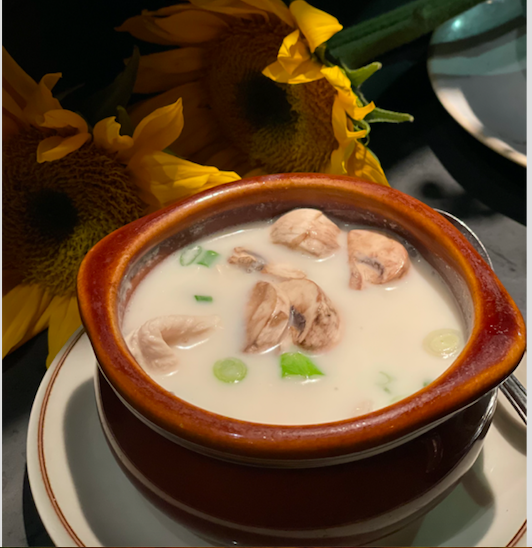 Order Tom Kar Gai Soup food online from Brown Sugar Cafe store, Boston on bringmethat.com