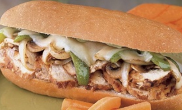 Order Philly Cheese Chicken Sandwich food online from The Suite Bar & Grill store, Columbus on bringmethat.com