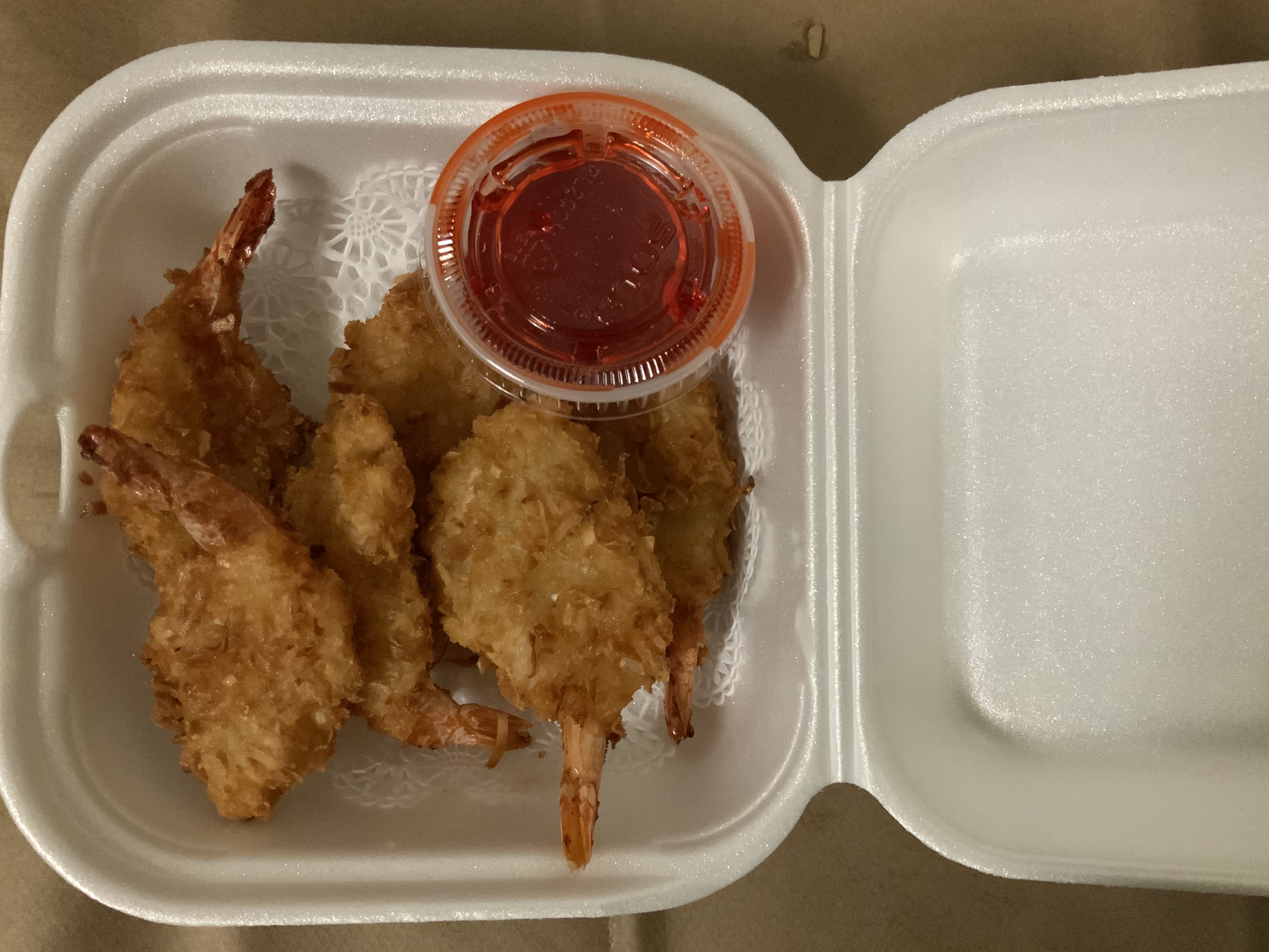 Order  6 Coconut Shrimp food online from Moongate Asian Grill store, Denver on bringmethat.com